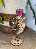 brin de muguet en bois