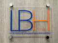 Plaque professionnelle en acrylique transparent