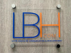Plaque professionnelle en acrylique transparent