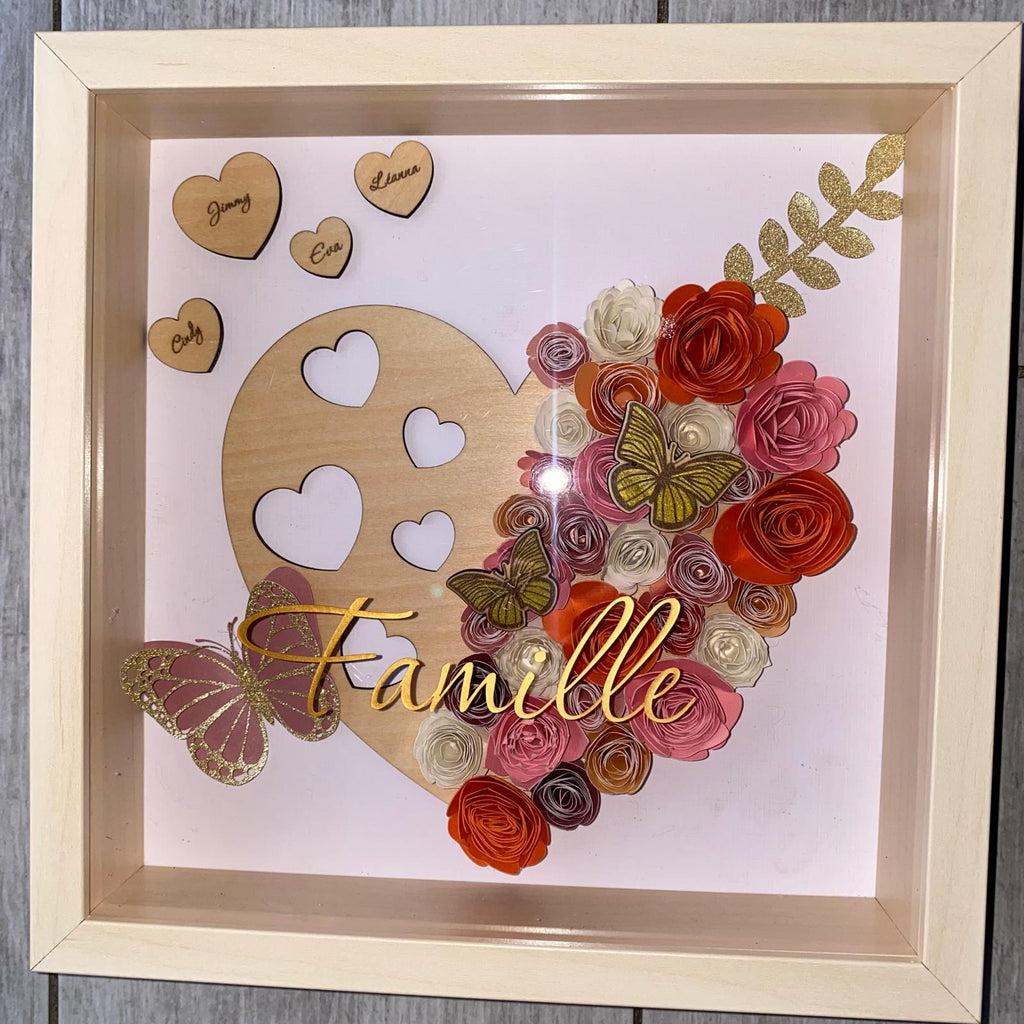 Cadre Famille Personnalisé – Création Artisanale Unique