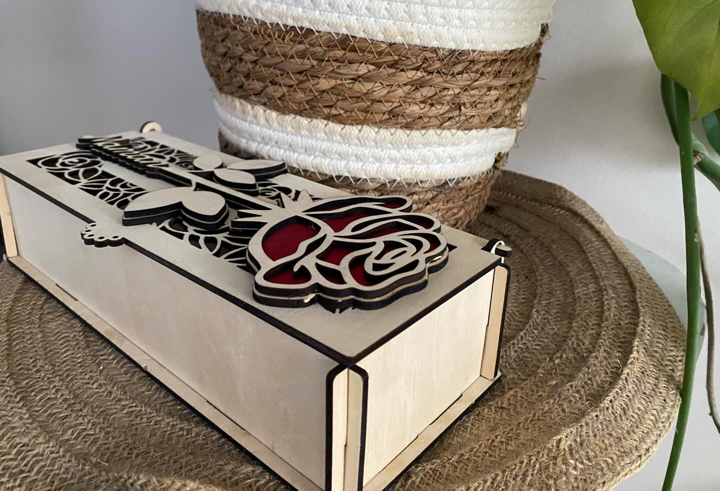 coffret rose éternelle et sa boite 20cm