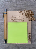 Bloc-Note Personnalisé Maîtresse avec Stylo Gravé – Rose