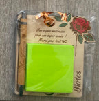 Bloc-Note Personnalisé Maîtresse avec Stylo Gravé – Rose