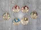 Boule de Noël en bois personnalisée – décoration de Noël artisanale