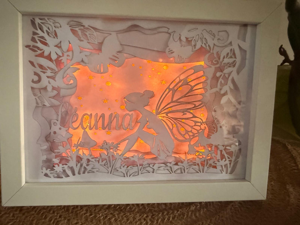 Cadre lumineux en papier multicouche personnalisé