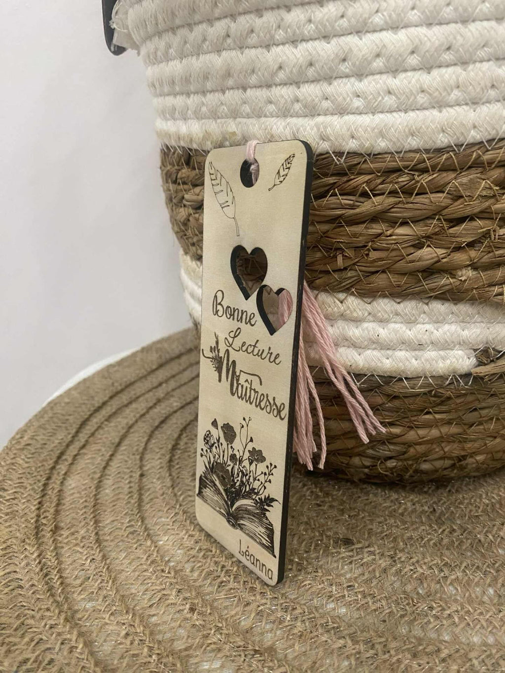 Marque-pages en bois personnalisé – Cadeau original | Création Fée Main