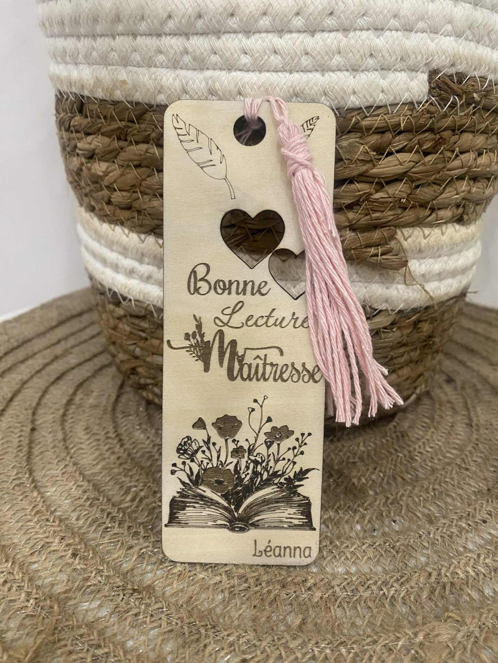 Marque-pages en bois personnalisé – Cadeau original | Création Fée Main