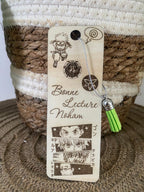 Marque-pages en bois personnalisé – Cadeau original