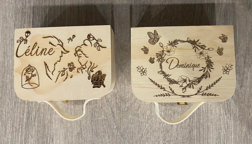 Petite valisette en bois personnalisée – Cadeau original | Création Fée Main