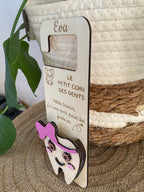 Plaque Petite Souris Personnalisée en Bois
