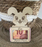 Lot de Pâques personnalisé en bois – Décorations et supports cadeaux
