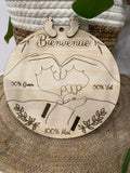 Porte bracelet de naissance personnalisé – Souvenir bébé | Création Fée Main