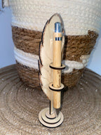 Stylo en bois personnalisable avec support plume