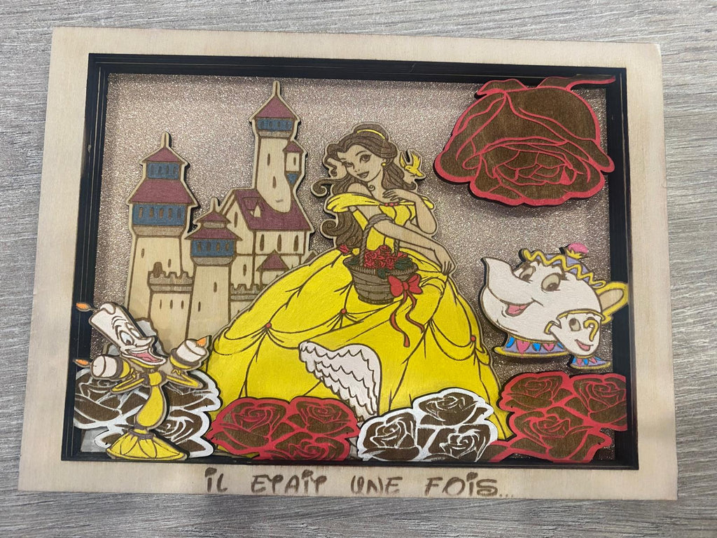 Tableau en bois multicouche fait main – décoration murale originale