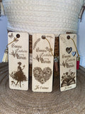 Marque-pages en bois personnalisé "Maman" – Cadeau original | Création Fée Main