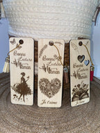 Marque-pages en bois personnalisé "Maman" – Cadeau original | Création Fée Main