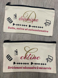 Pochette personnalisée avec prénom – cadeau fait main