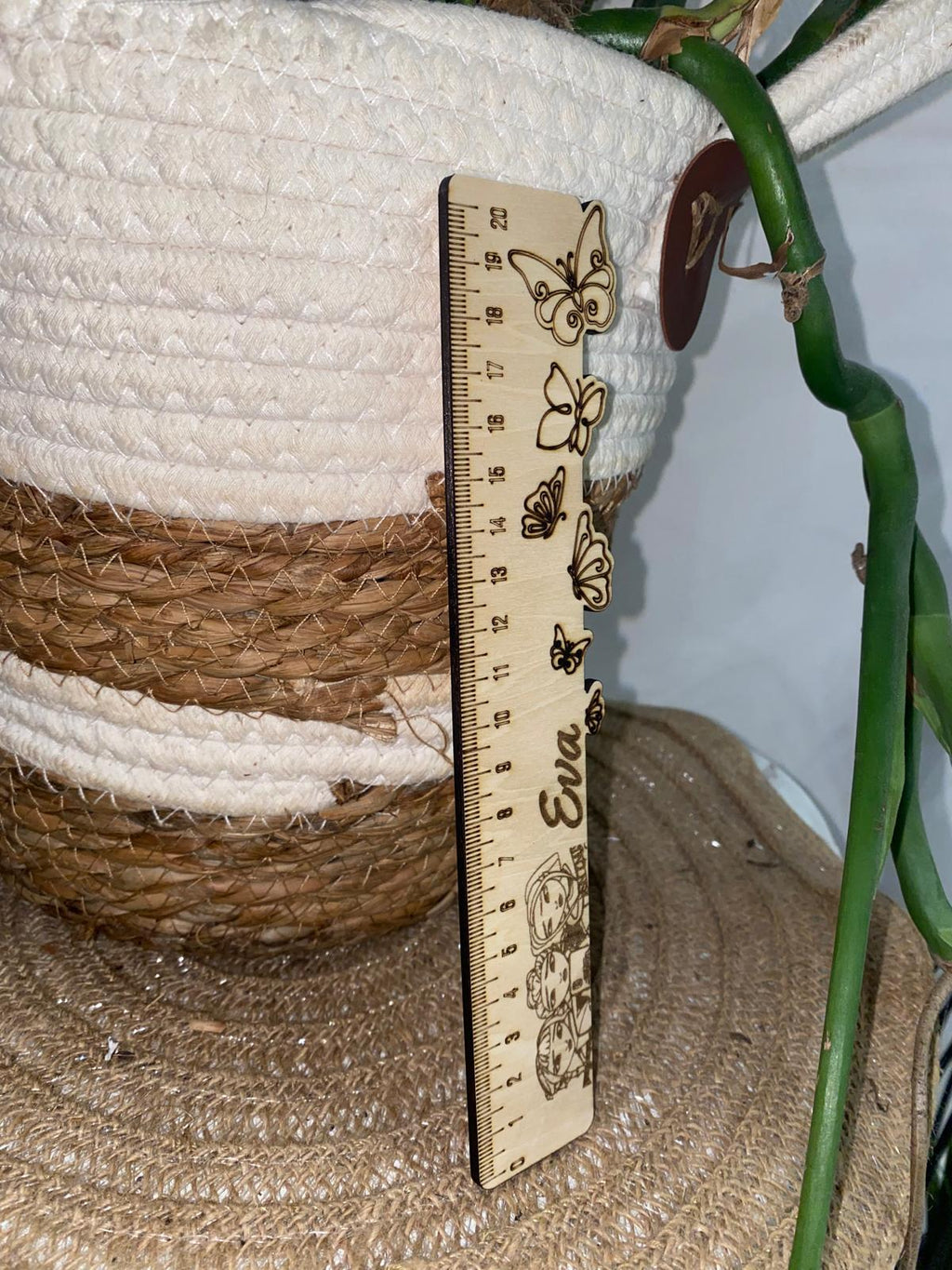 Règle artisanale en bois personnalisée – Cadeau original | Création Fée Main