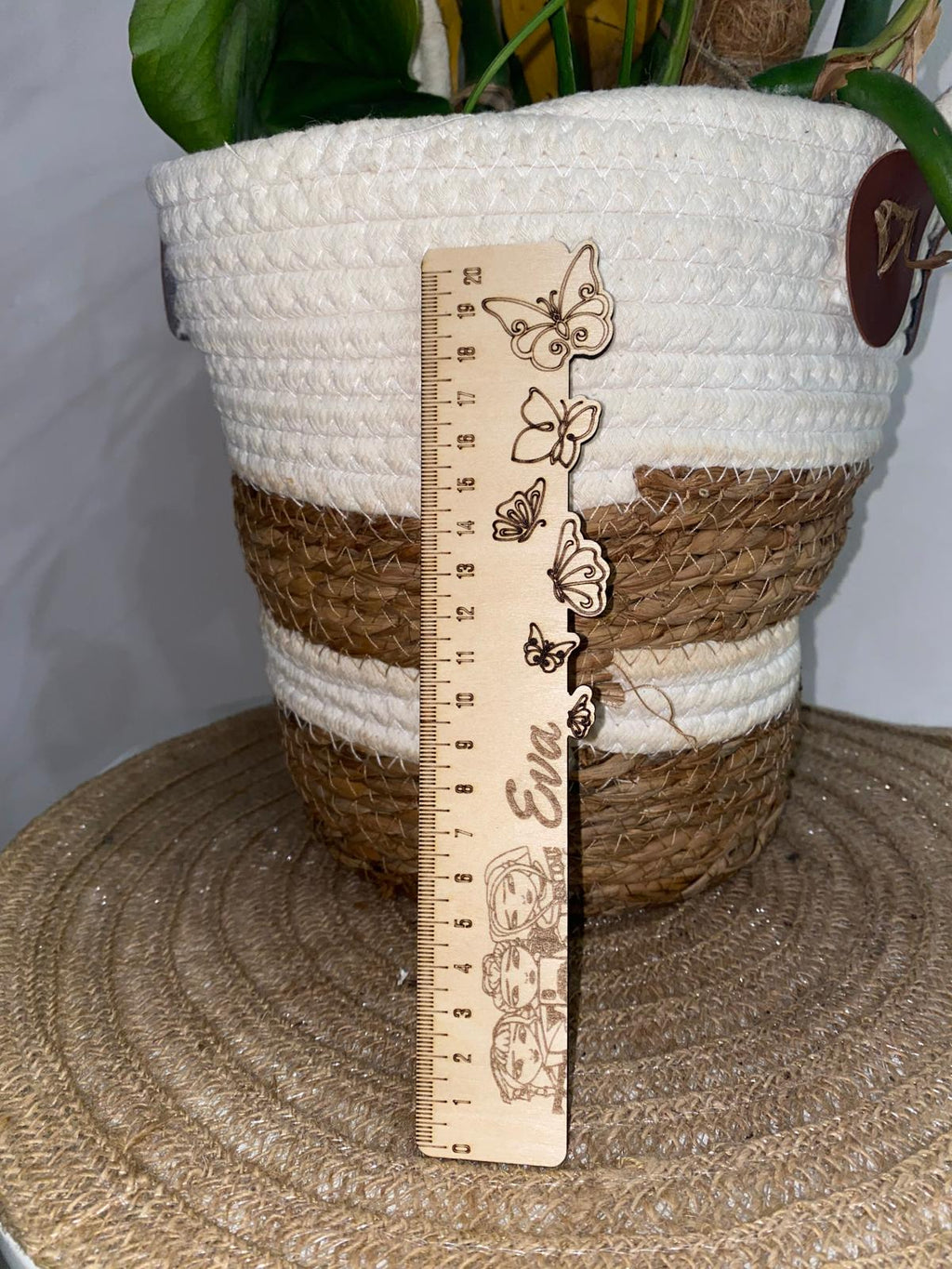 Règle artisanale en bois personnalisée – Cadeau original | Création Fée Main