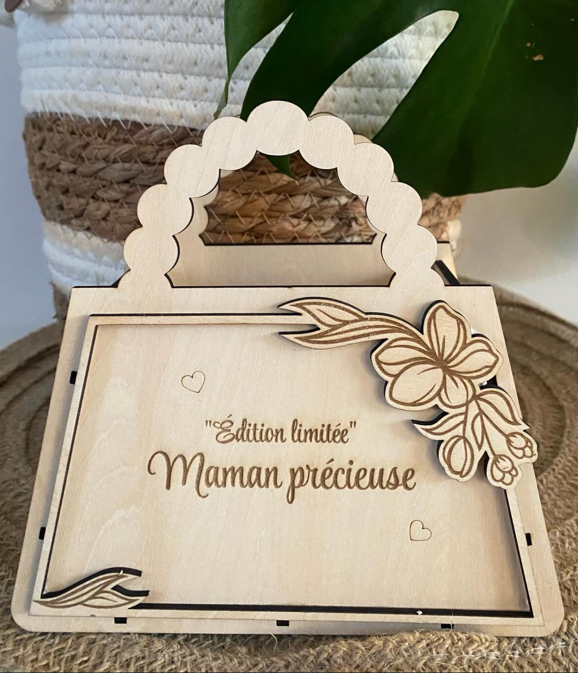 Sac en bois - Édition limitée – Maman précieuse
