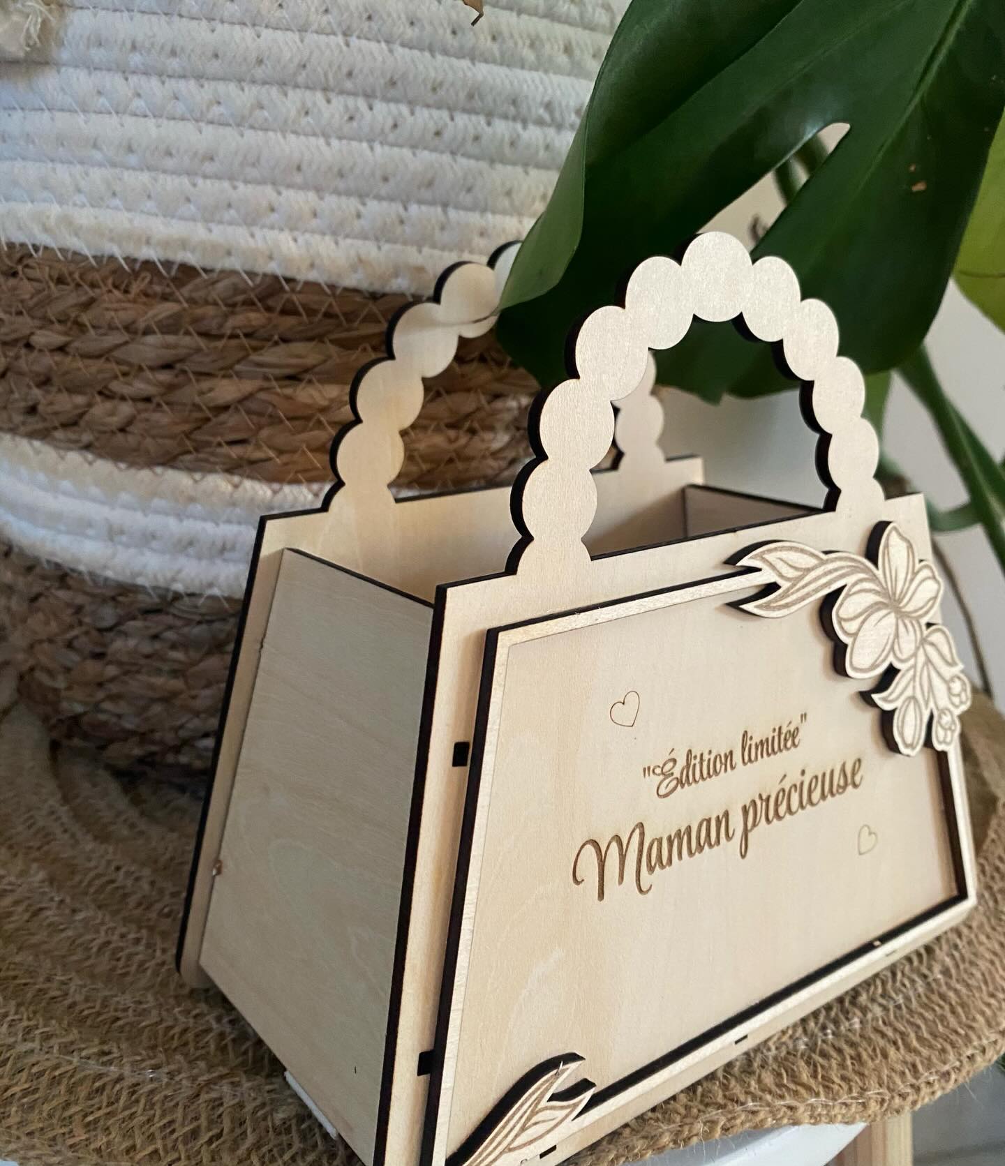 Sac en bois - Édition limitée – Maman précieuse